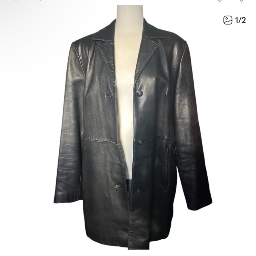 Vintage Danier Genuine Leather Black Jacket
